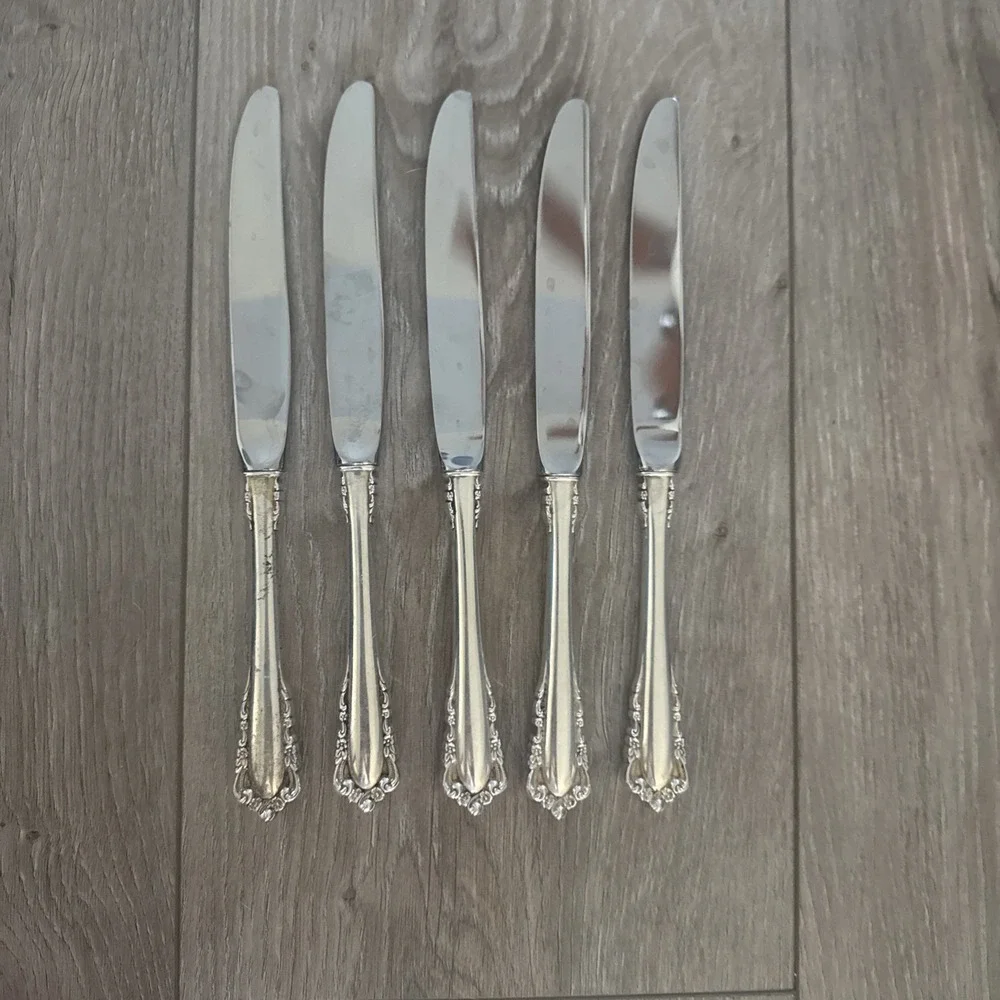 Lunt Carillon Sterling Silver Knife Set of 5 8 7/8